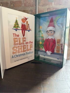 Elf on the shelf boy doll and book set